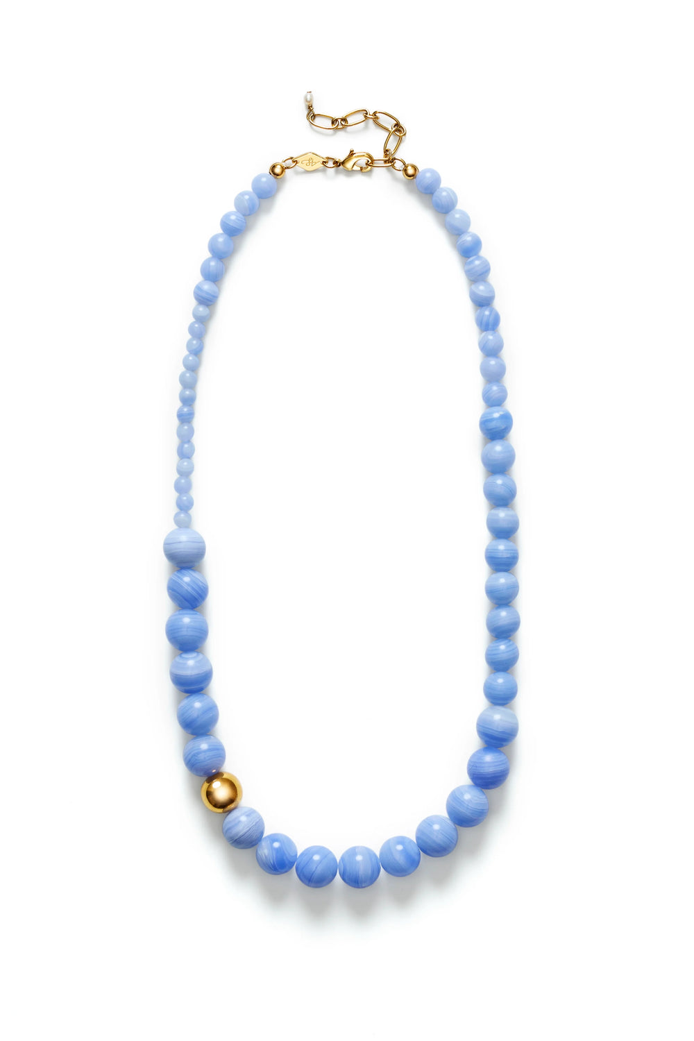 Float Necklace Blue Lace Agate