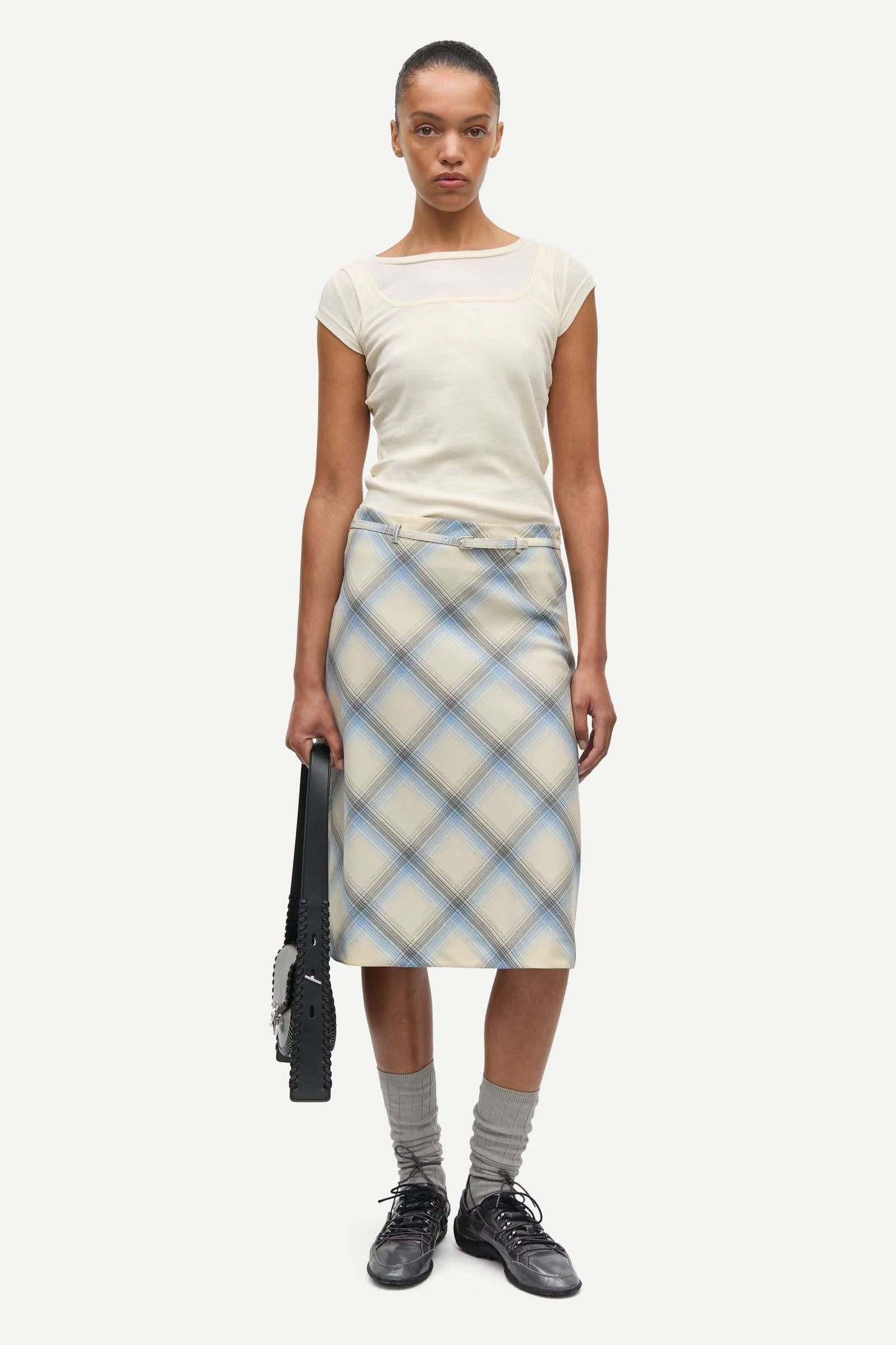 Samsoe Samsoe Sapalm skirt Checked
