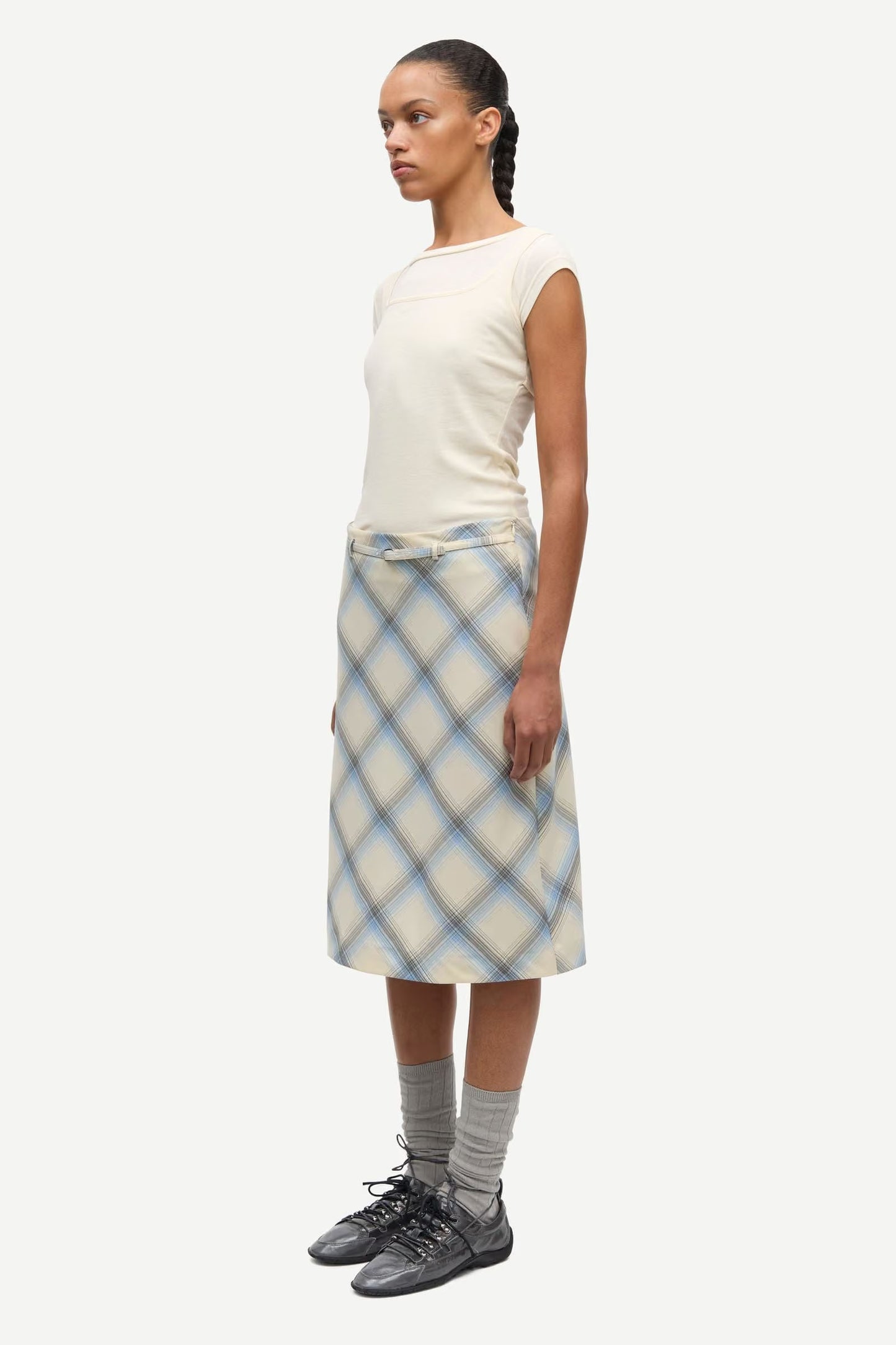 Samsoe Samsoe Sapalm skirt Checked