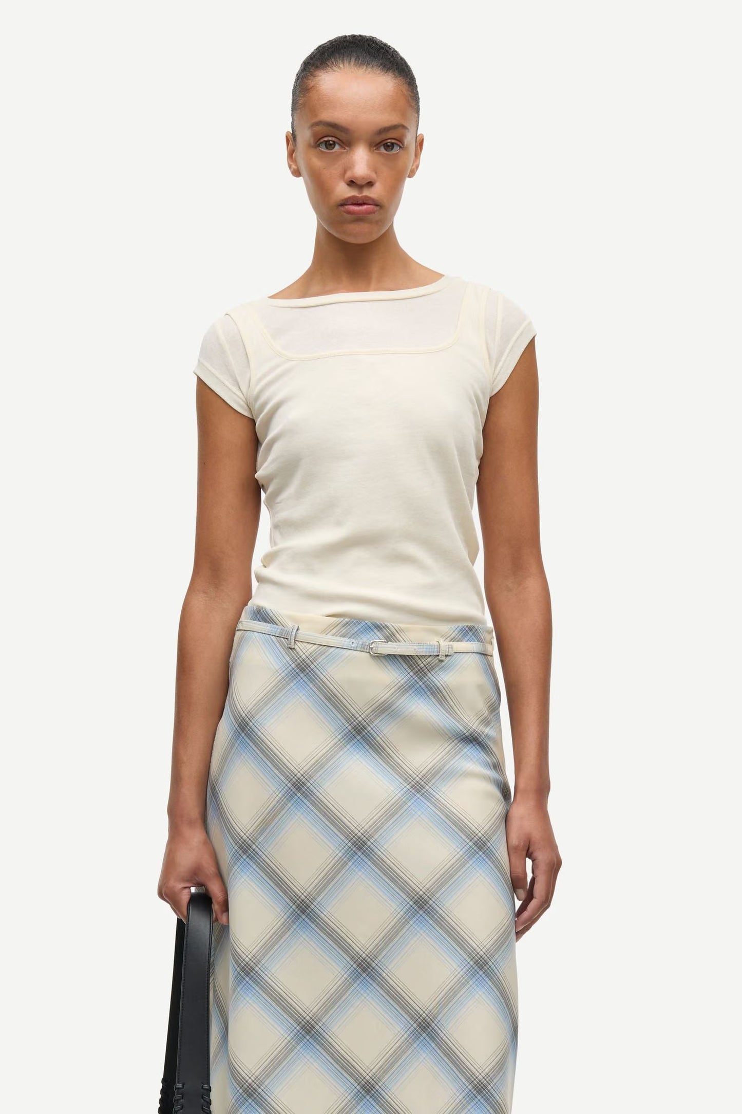 Samsoe Samsoe Sapalm skirt Checked
