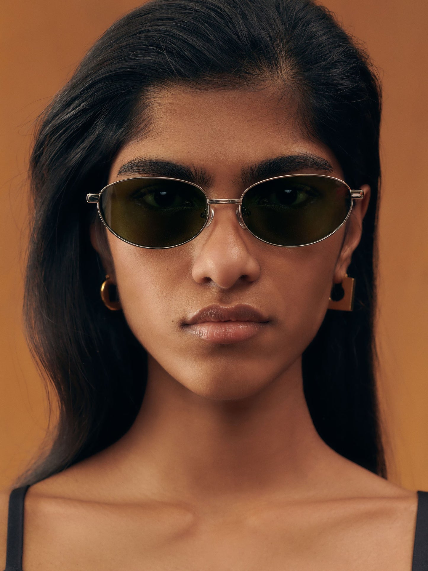Jacquemus The Alba Sunglasses Silver Green
