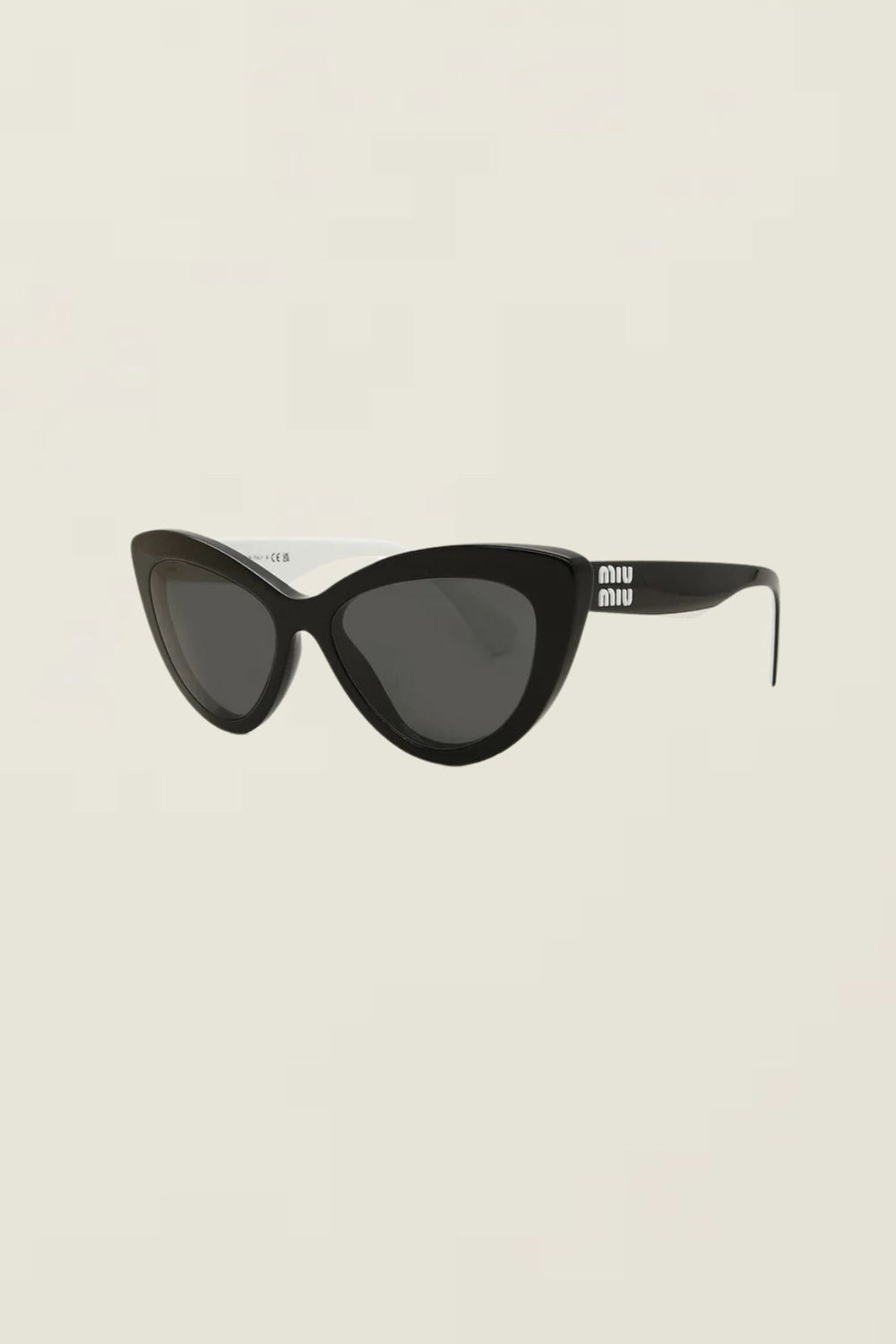 Miu Miu Cat-Eye Sunglasses Black White 0MU 04YS