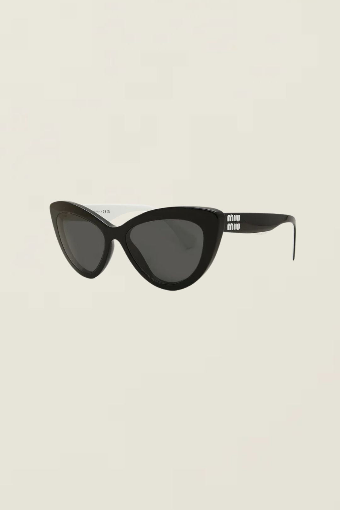 Miu Miu Cat-Eye Sunglasses Black White 0MU 04YS