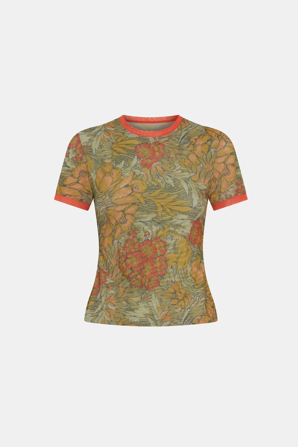 Sir Eliana Mesh Fitted Tee