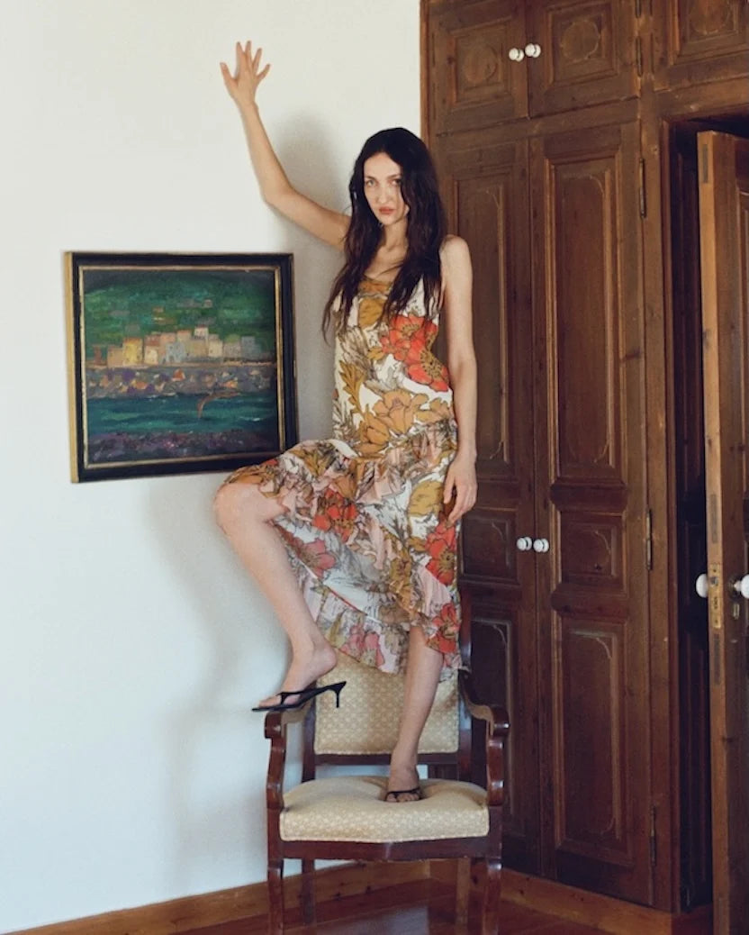 Sir Estella Ruffle Maxi Dress