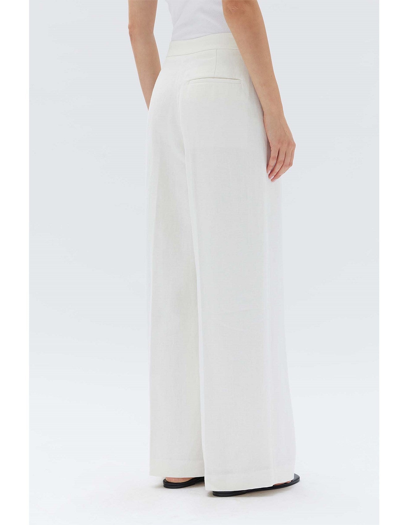 Melinda Linen Trouser White