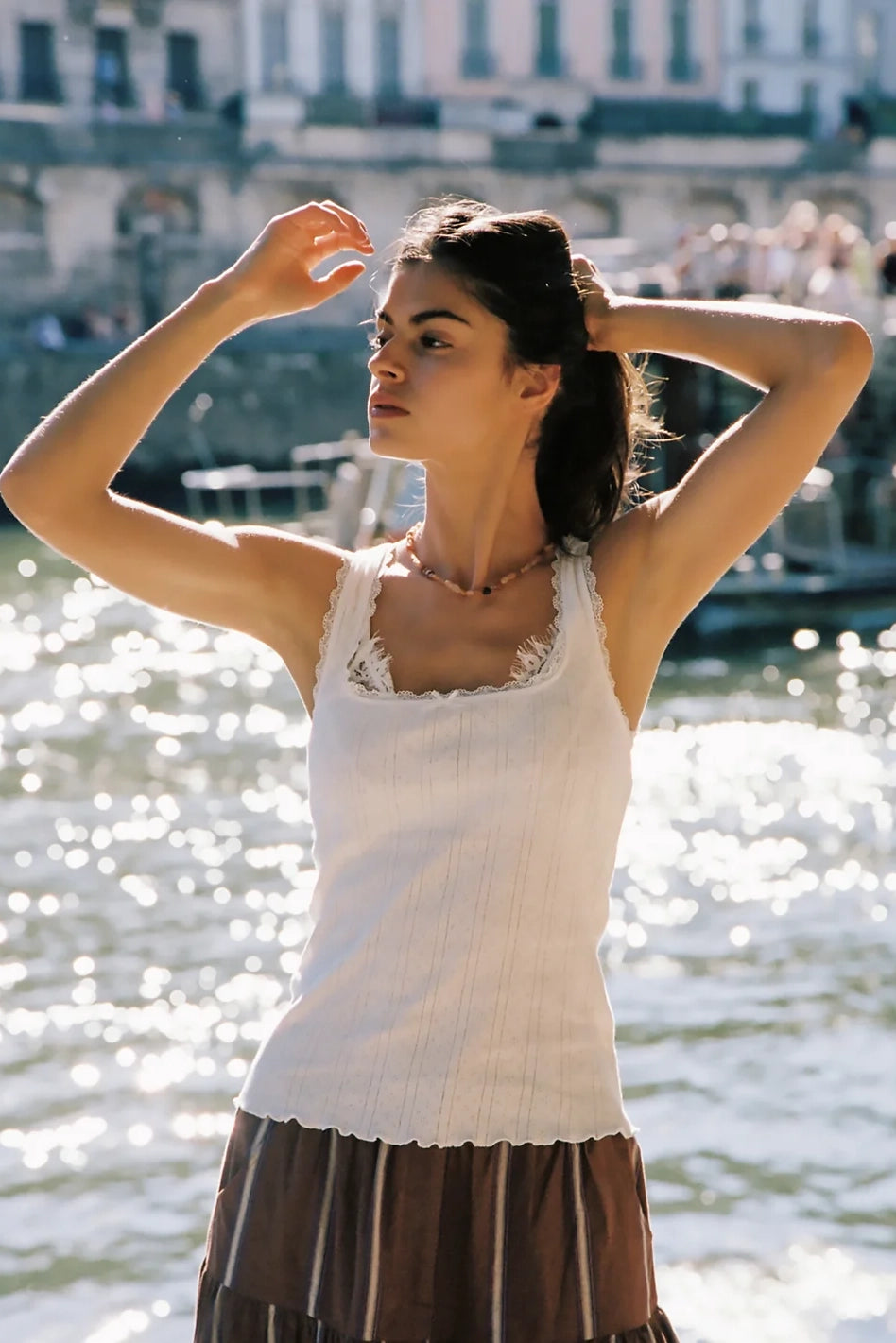 Auguste Mazie Tank Ivory