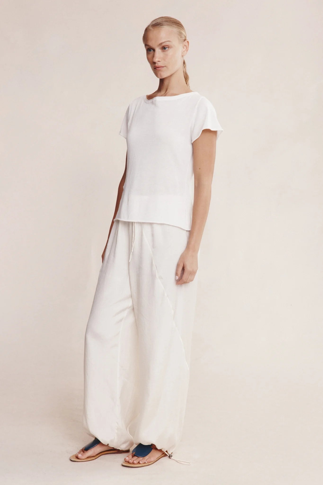 Marle Lill Knit Tee Ivory