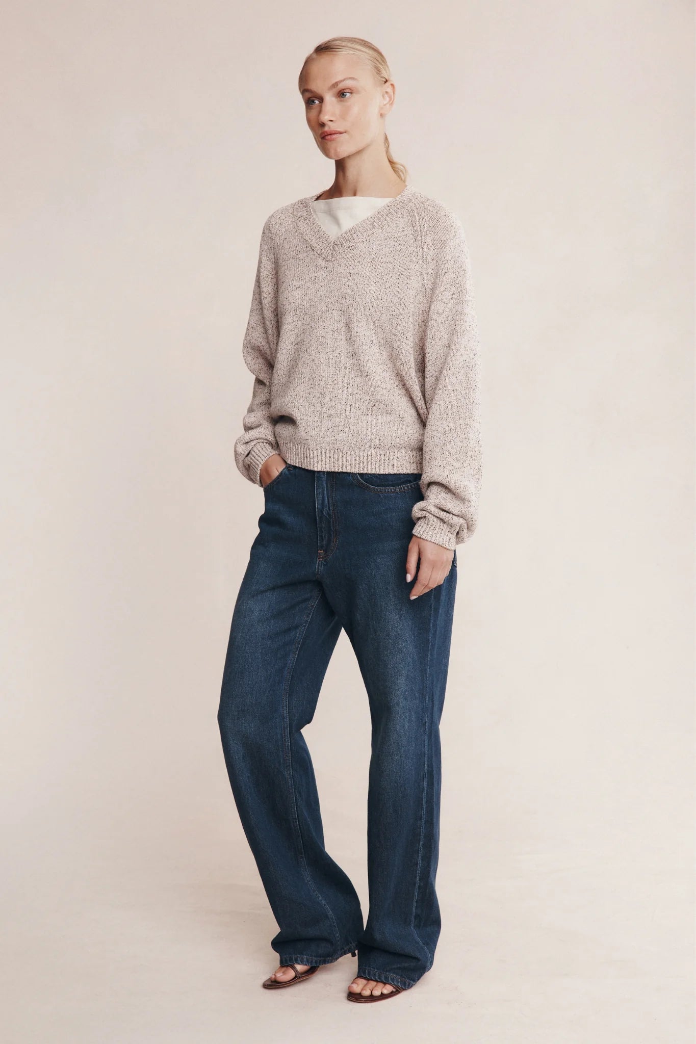 Marle Moss Sweater Fleur Speckle