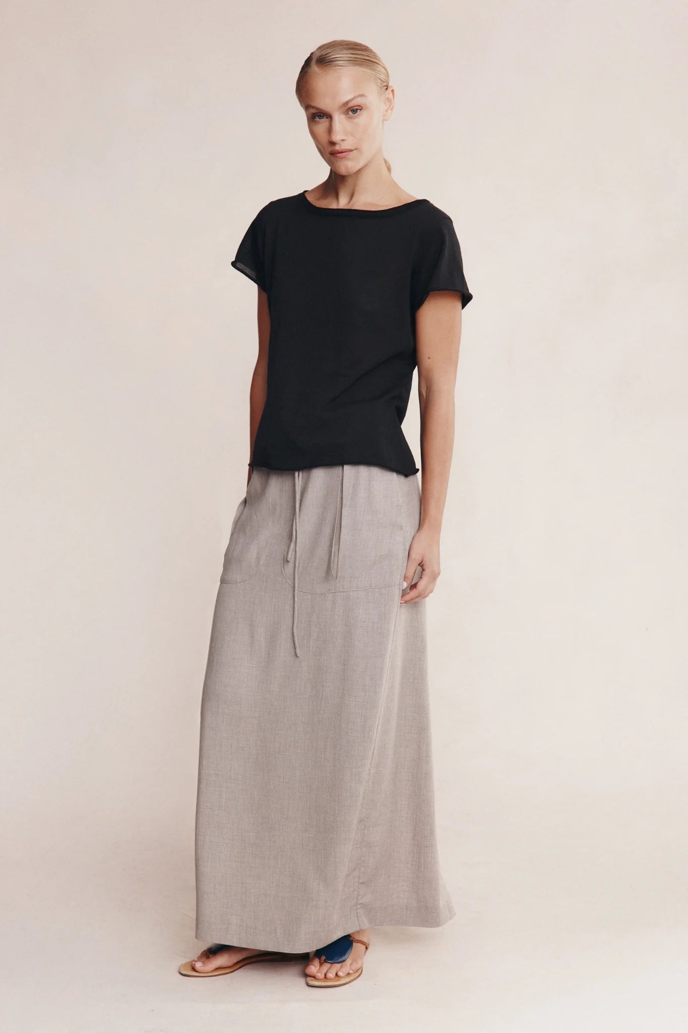 Marle Lill Knit Tee Black