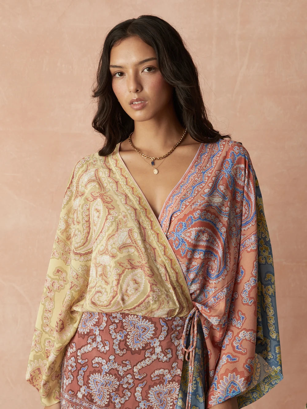 Boteh Caravane Silk Robe Dress