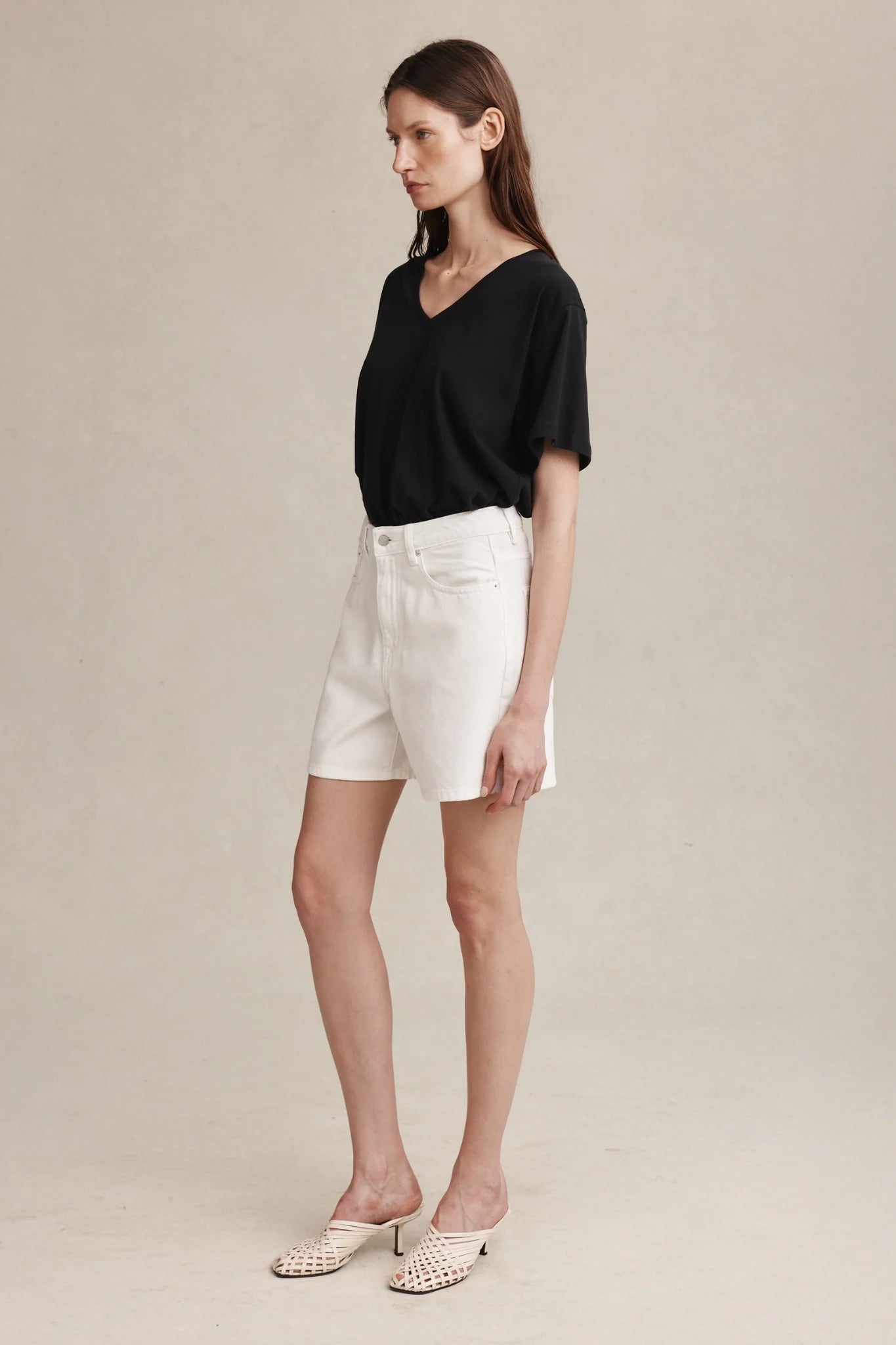 Marle Classic Jean Short Blanc