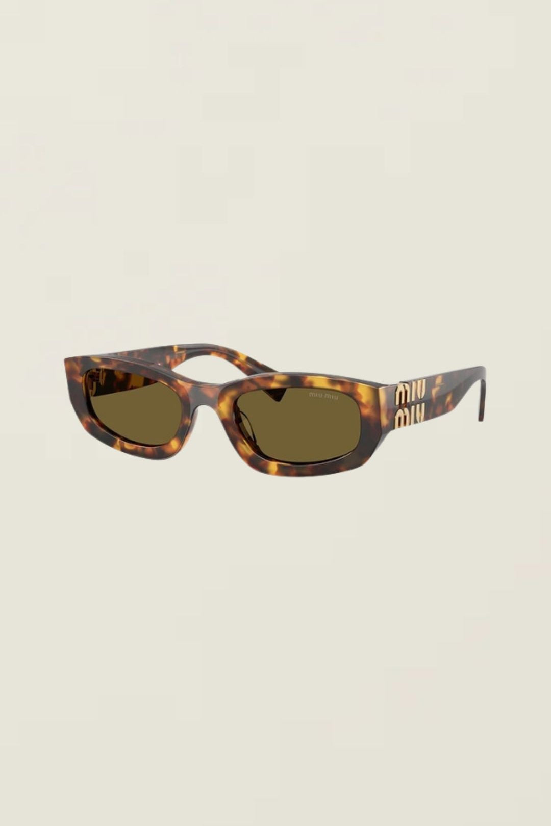 Miu Miu Rectangular Sunglasses Havana 0MU B04S