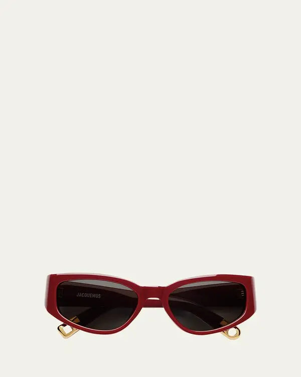Jacquemus Gala Sunglasses Burgundy