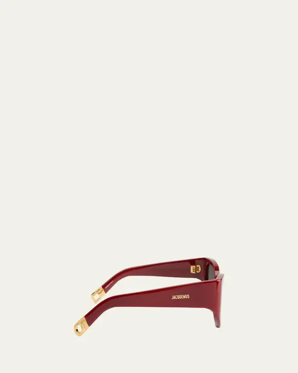 Jacquemus Gala Sunglasses Burgundy