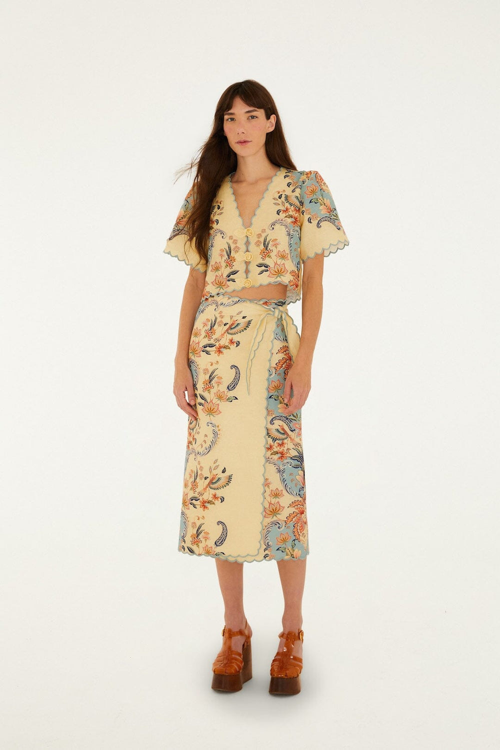 farm rio classic nature sand mini dress Farm Rio Nature Sand Mini Dress
