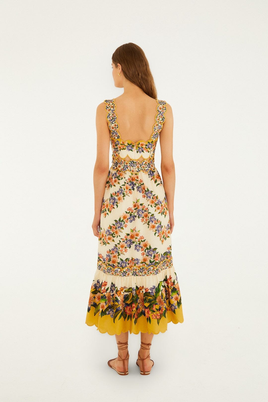 Hilo Stripe Sand Midi Dress