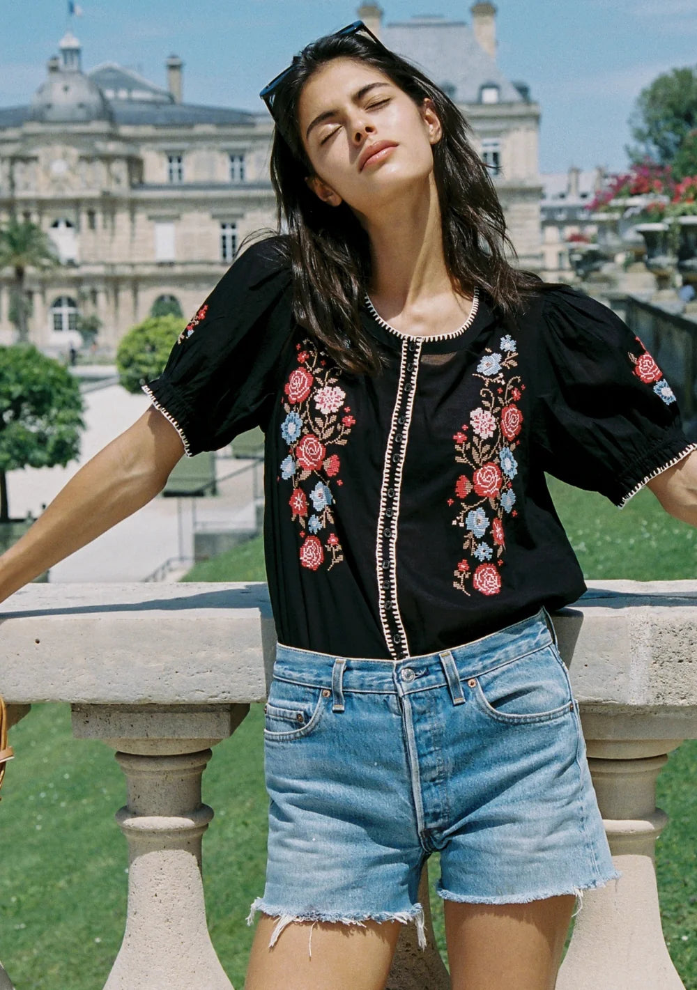 Auguste Adelle Blouse Black