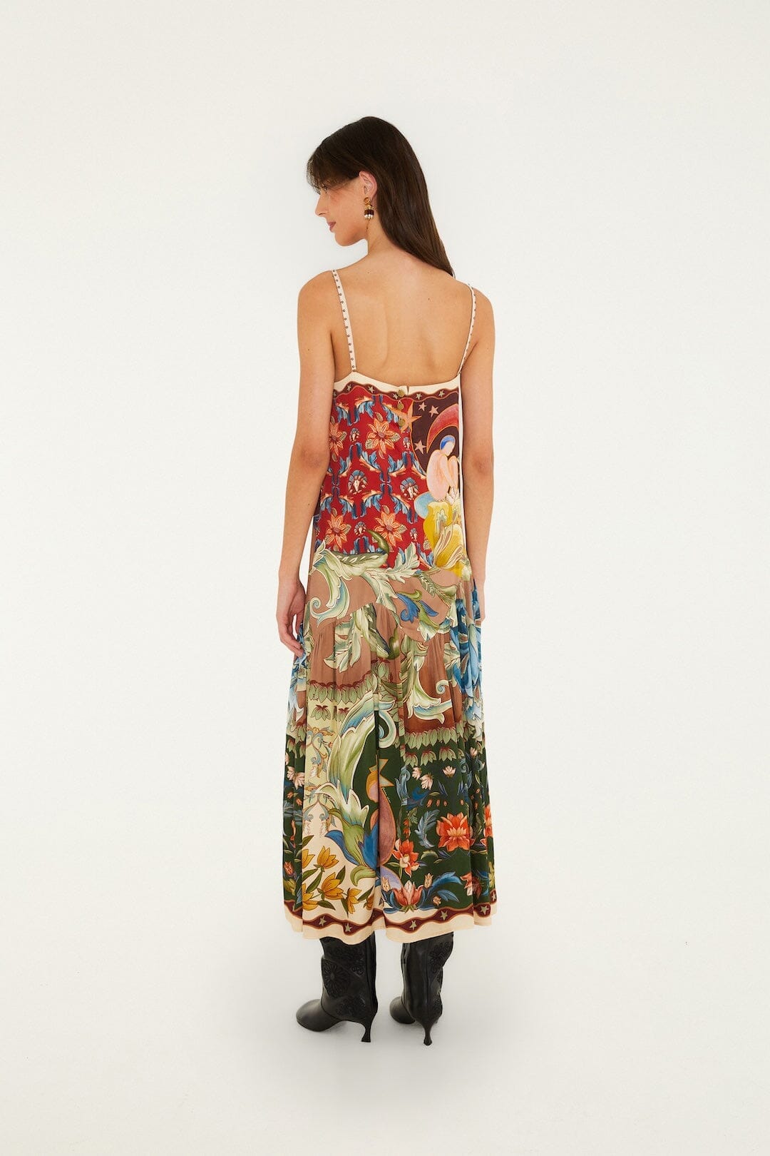 Farm Rio Lunar Boho Multi Maxi Dress