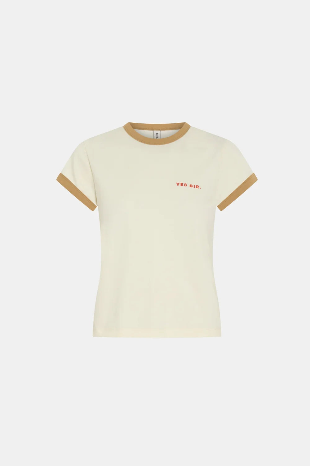Yes Sir Fitted Tee Ivory