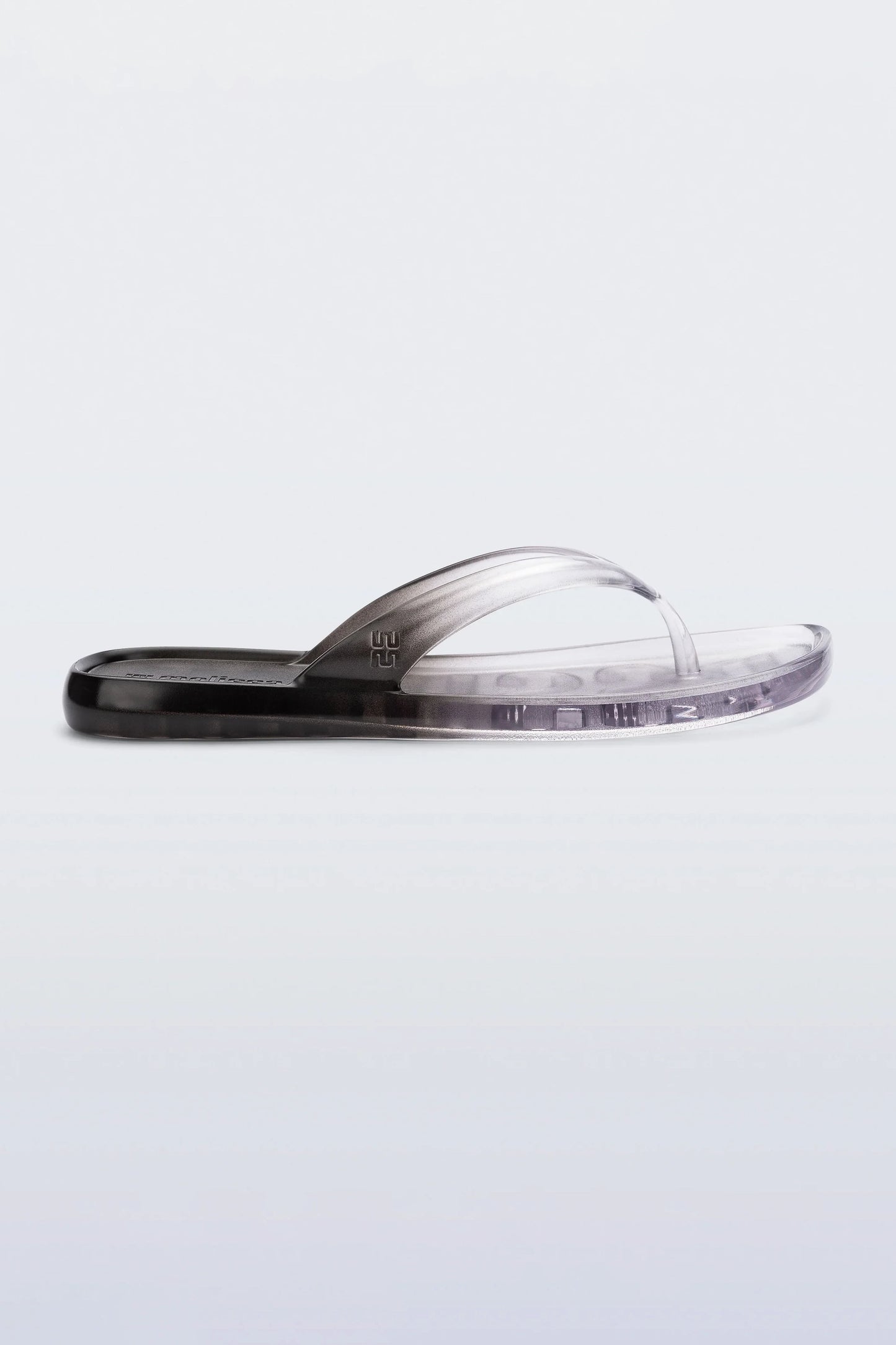 Melissa Beachwear Clear Black Thong