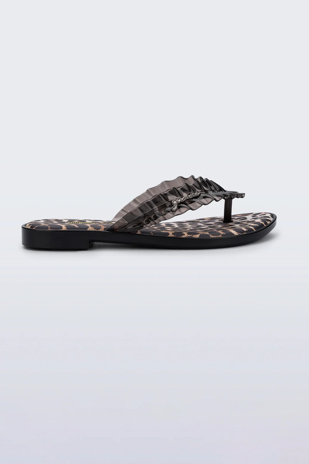 Melissa Flip Flop Slim Ganni Black