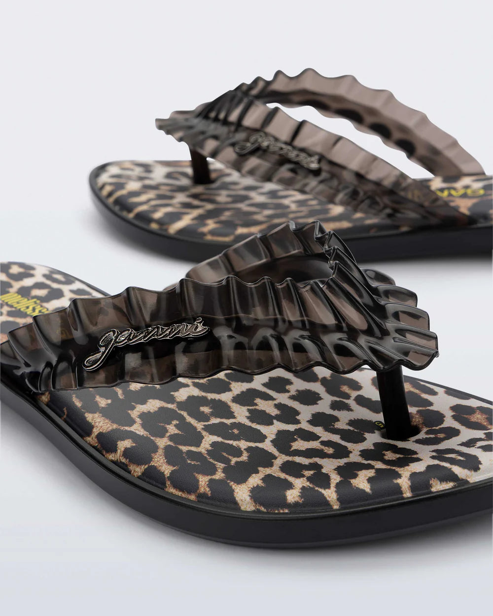Melissa Flip Flop Slim Ganni Black