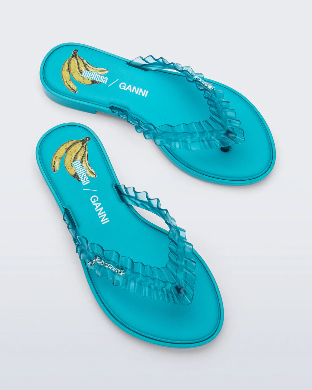 Melissa Flip Flop Slim Ganni Blue