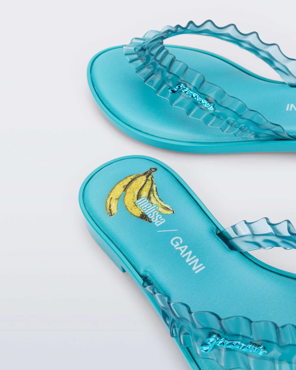 Melissa Flip Flop Slim Ganni Blue