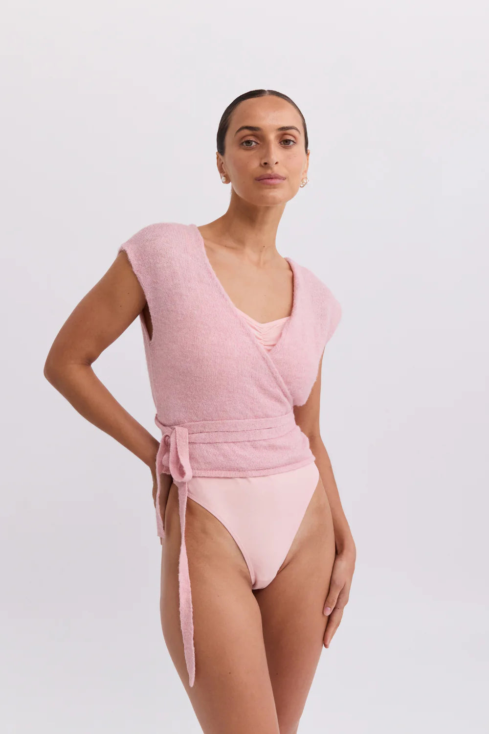 Wrap Vest Podwer Pink