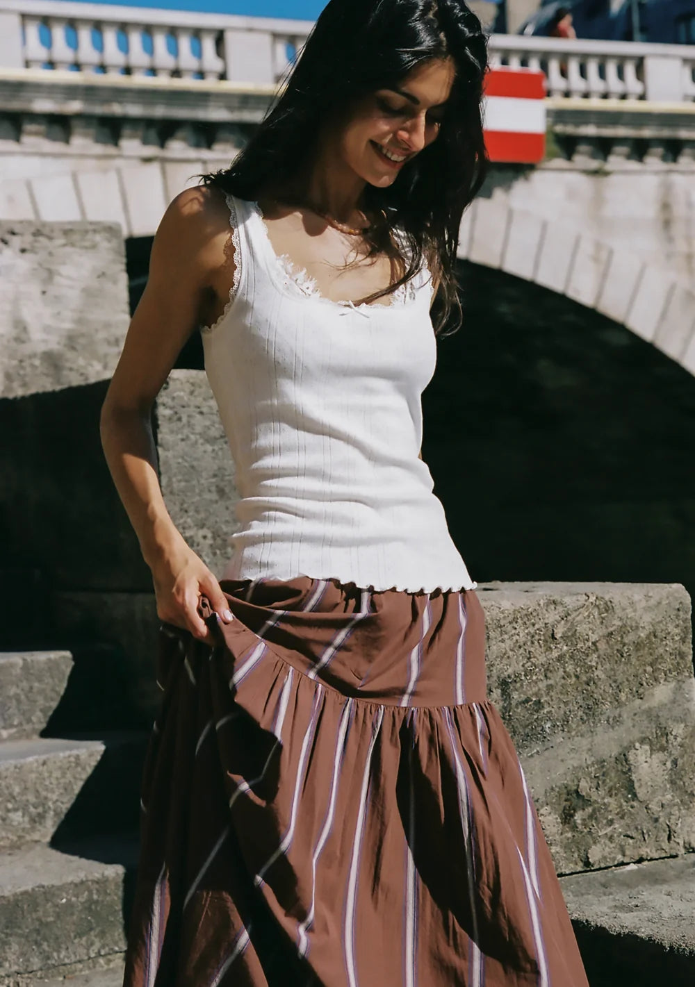 Auguste Mazie Tank Ivory