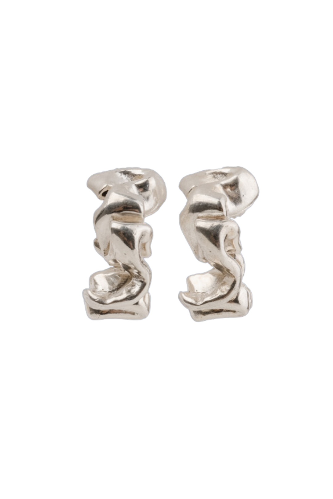 Melt Earrings Silver