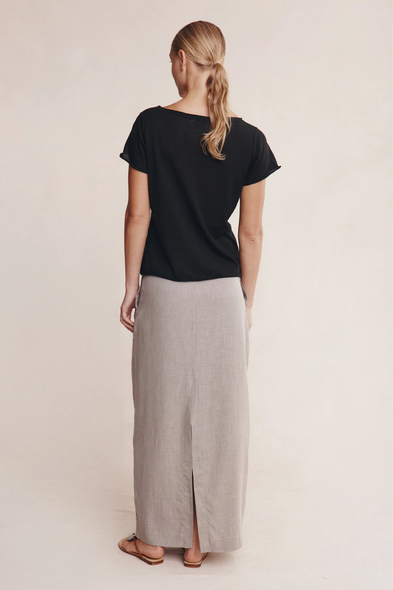 Marle Lill Knit Tee Black