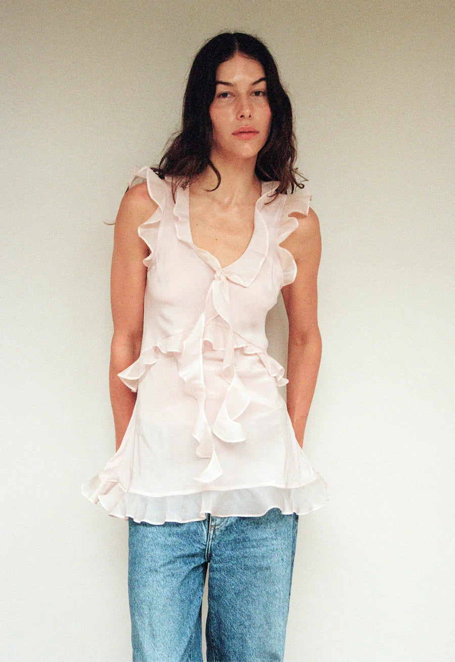 Maggie Marilyn Weak in the Knees Top Blush Pink