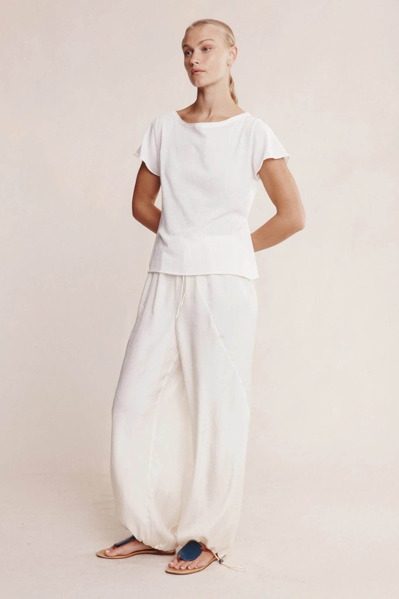 Marle Lill Knit Tee Ivory