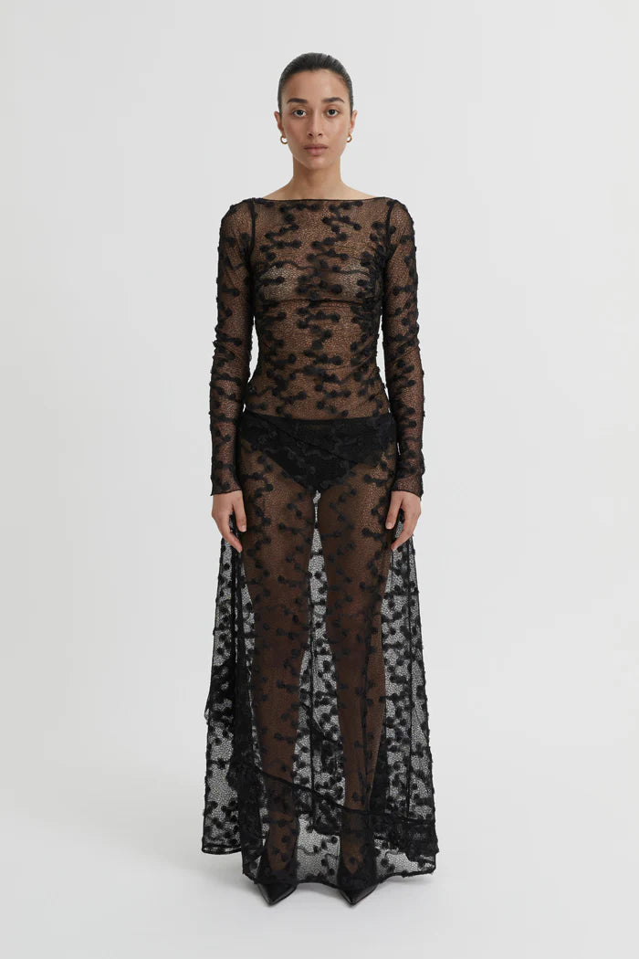 Delphina Lace Skirt Black