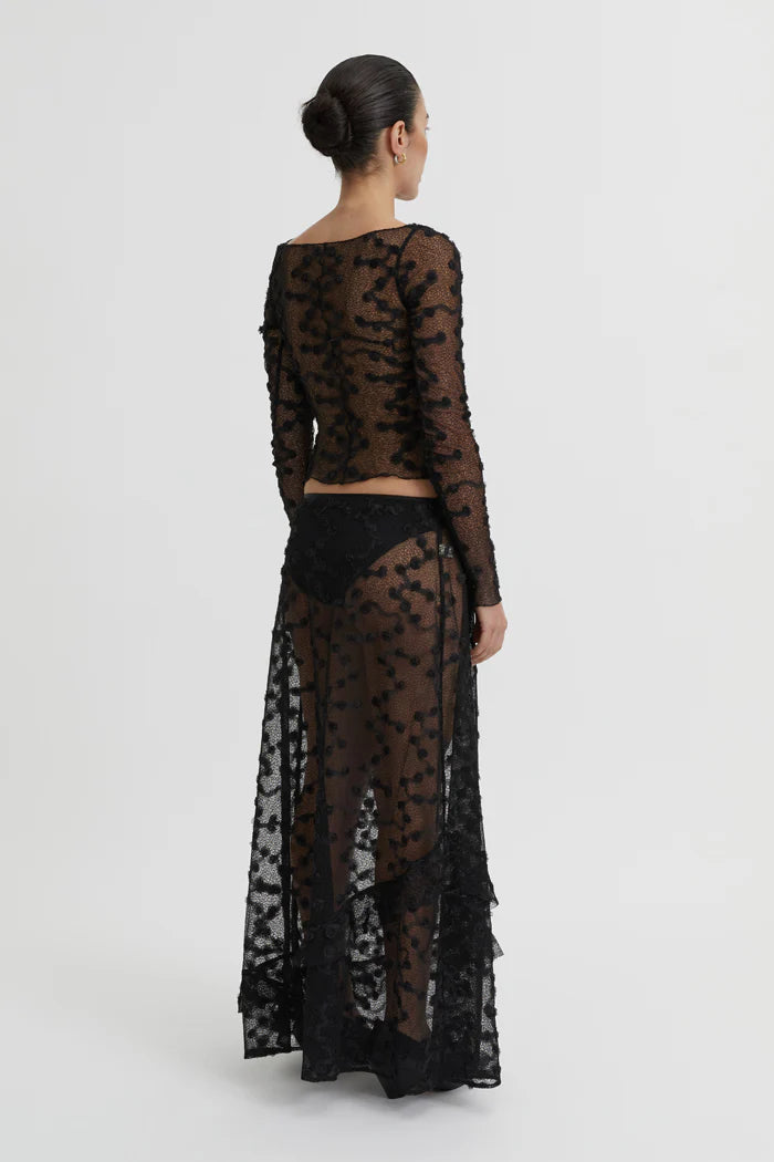 Giselle Lace Top Black
