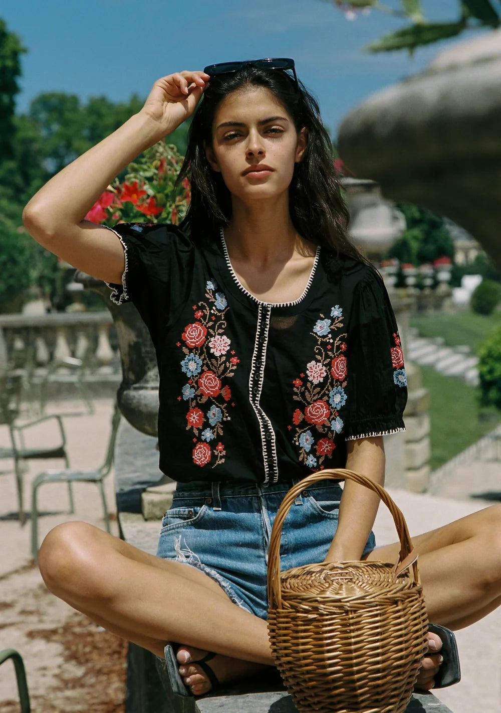 Auguste Adelle Blouse Black