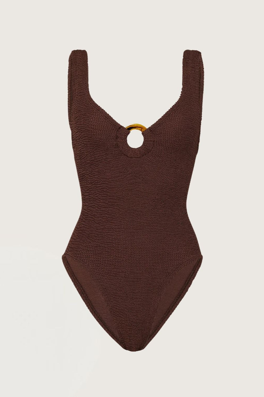 Celine Swim Metallic Chocolate