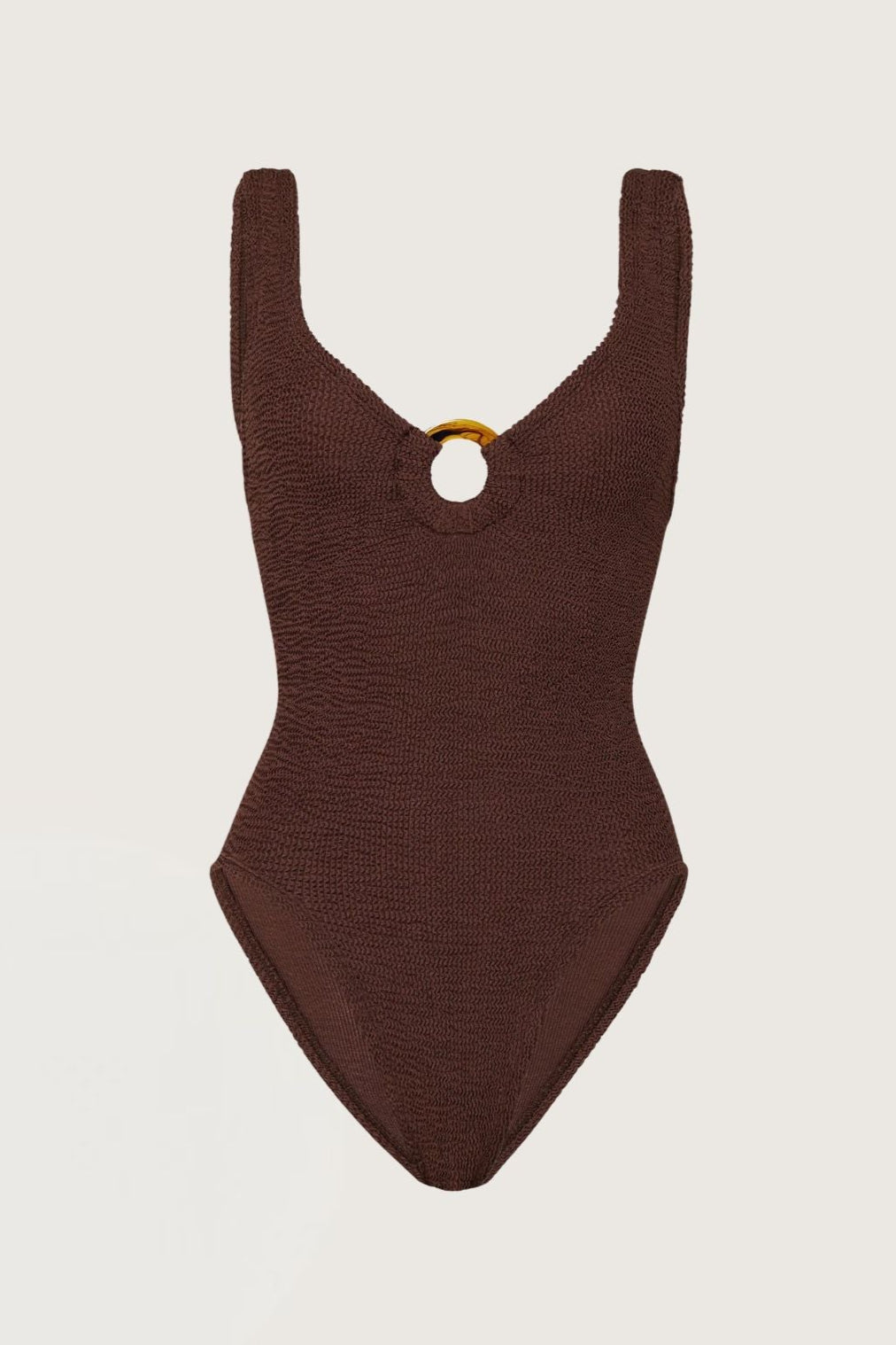 Celine Swim Metallic Chocolate