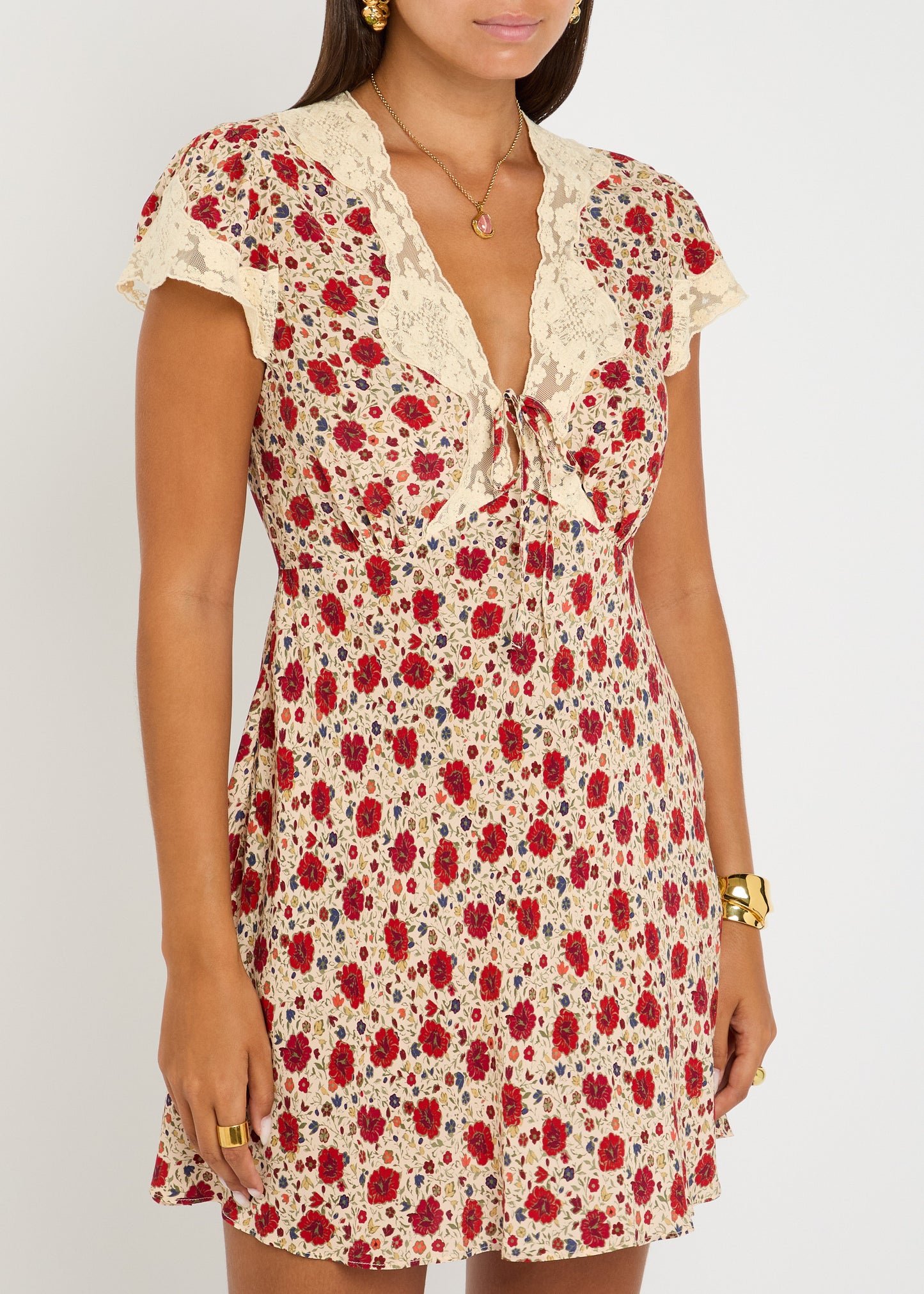 Lacie Dress Eva Floral Cream