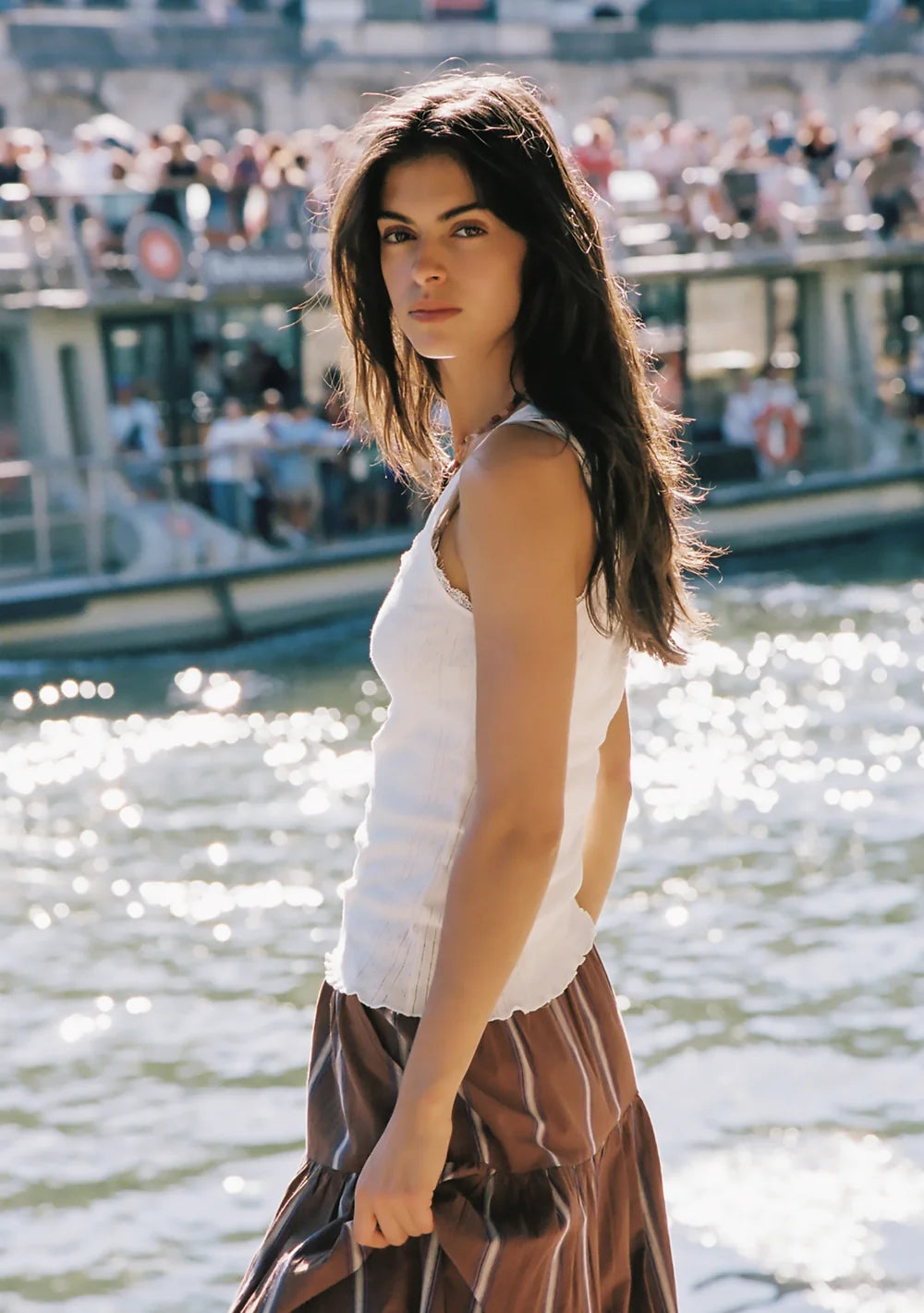 Auguste Mazie Tank Ivory