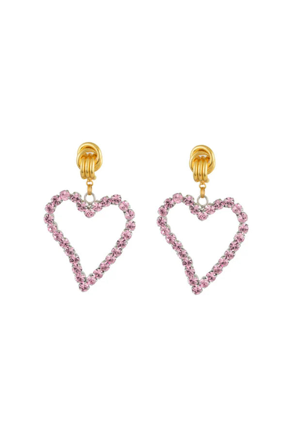 All My Heart Earrings Pink