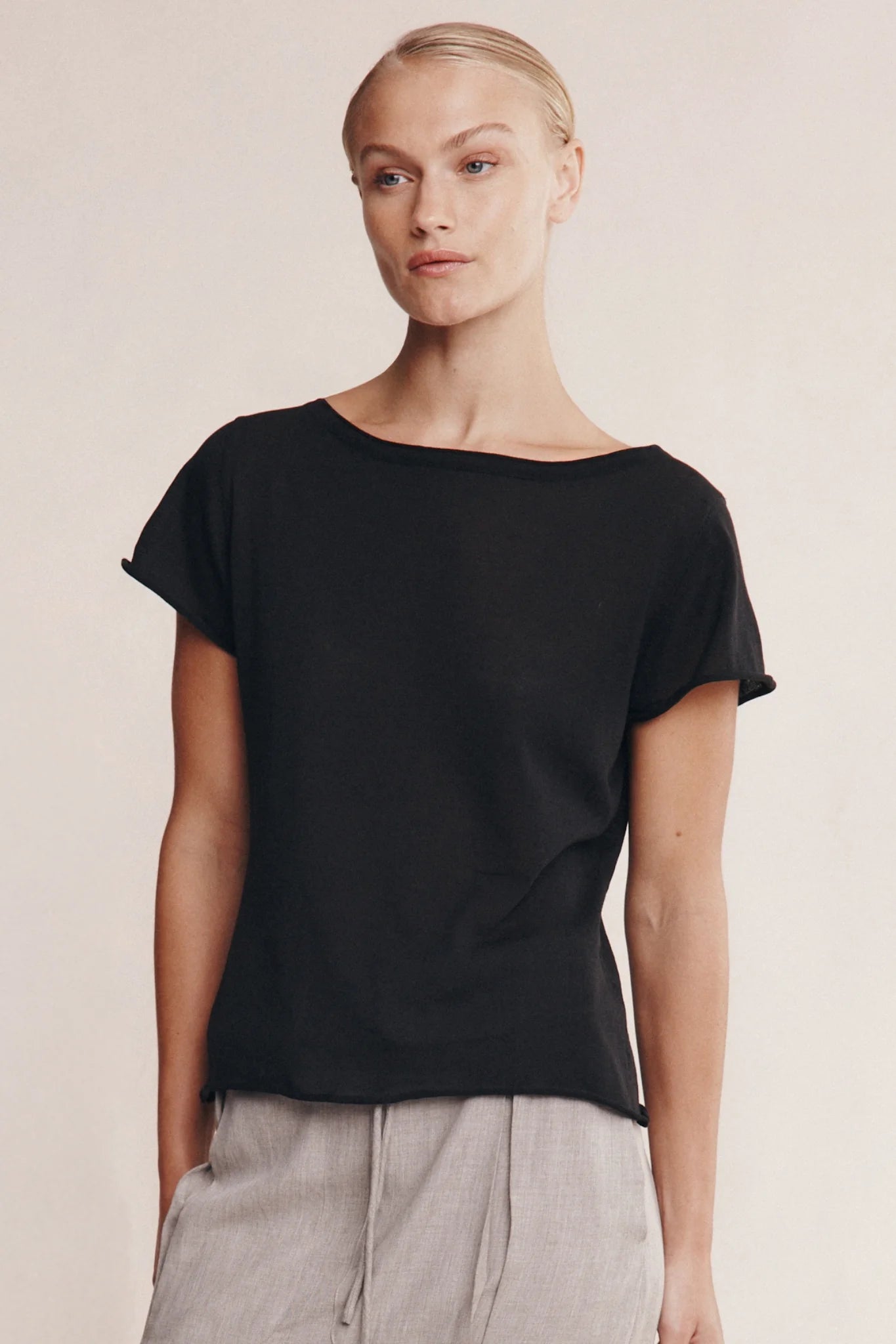 Marle Lill Knit Tee Black