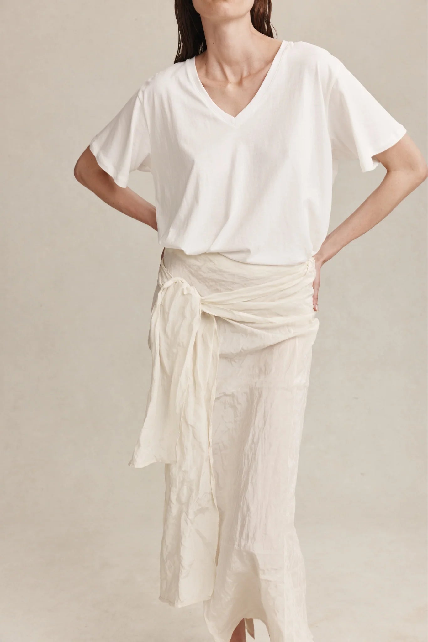 Marle Caster Skirt Ivory