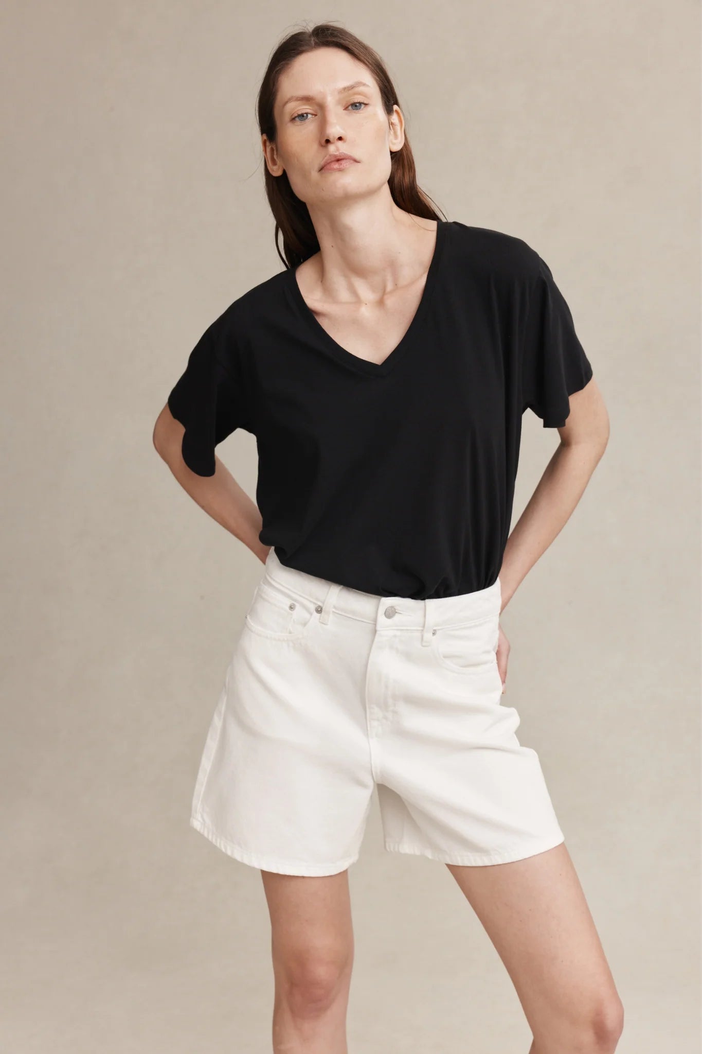 Marle Classic Jean Short Blanc