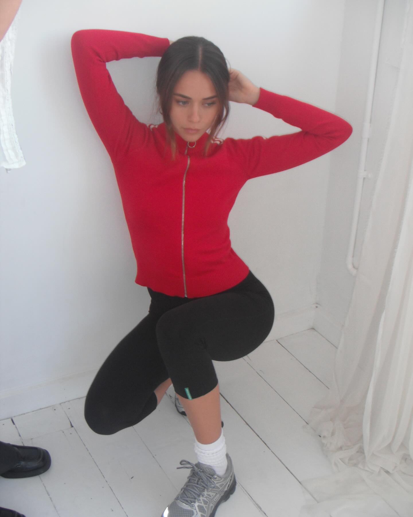 Capri Legging Black Organic Cotton Bamboo