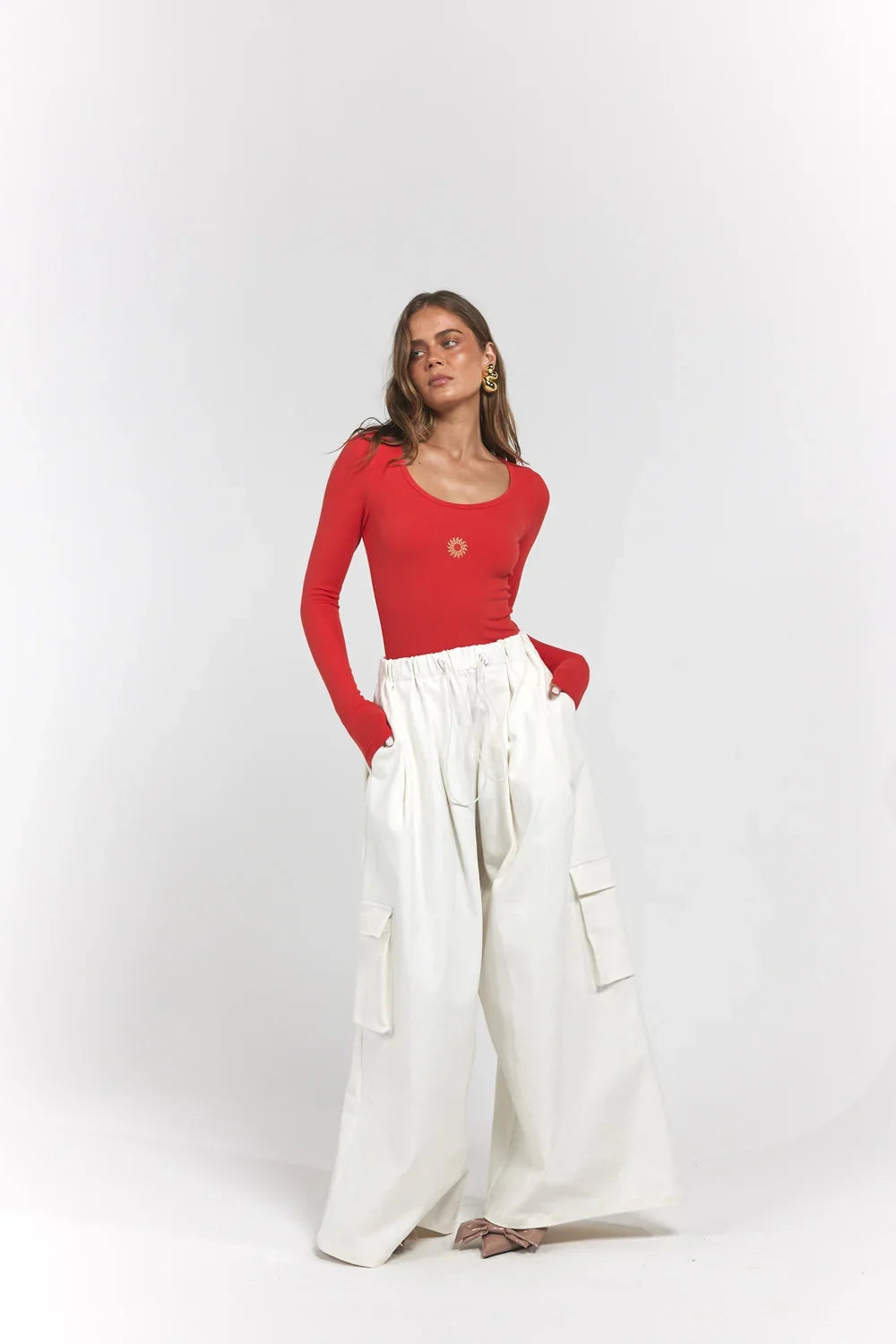 La Bohème Girls Ezra Pant Denim Cloud