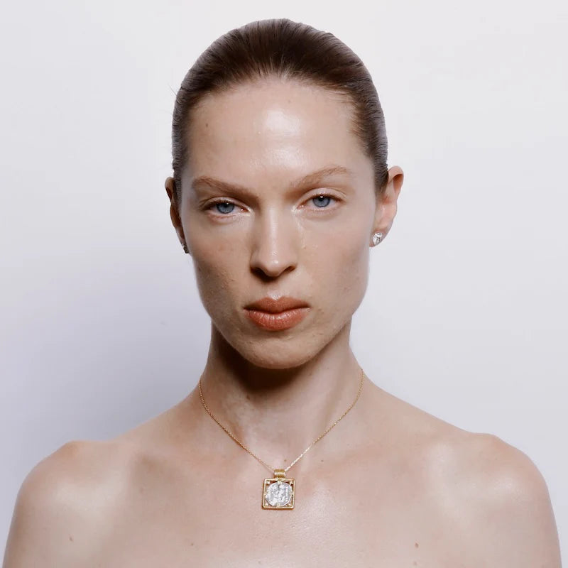 Sella Pendant with Cubic Zirconia Gold