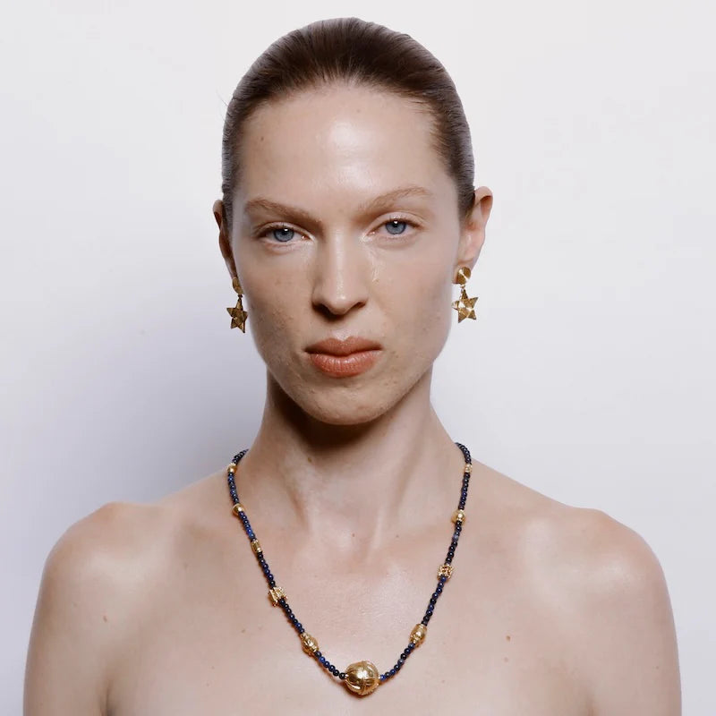 Lucretia Drop Earrings Gold